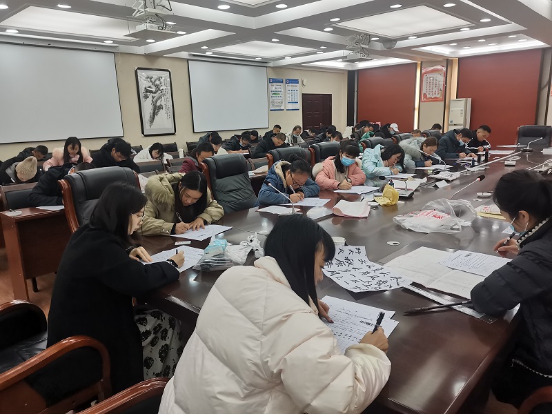 书法载道，翰墨育人——泸县建校参加泸县2021年教师基本功三笔字等级检测